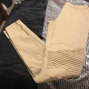 Moto Khaki jeggings